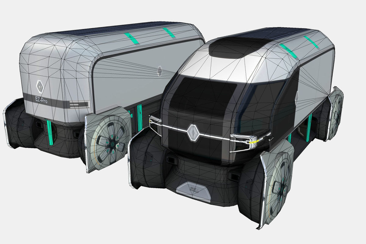 Renault EZ-PRO Concept Low-poly 3D model_16