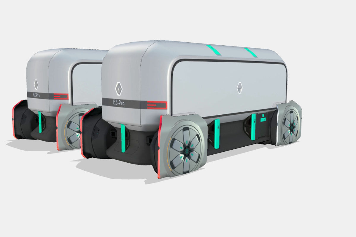 Renault EZ-PRO Concept Low-poly 3D model_2