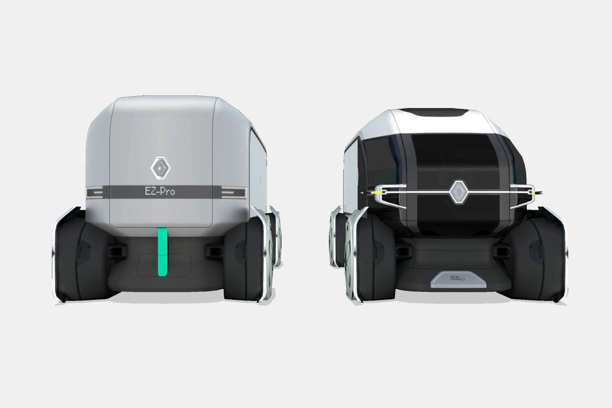 Renault EZ-PRO Concept Low-poly 3D model_3