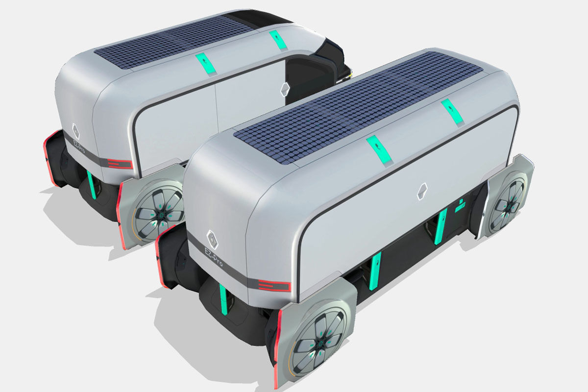 Renault EZ-PRO Concept Low-poly 3D model_12