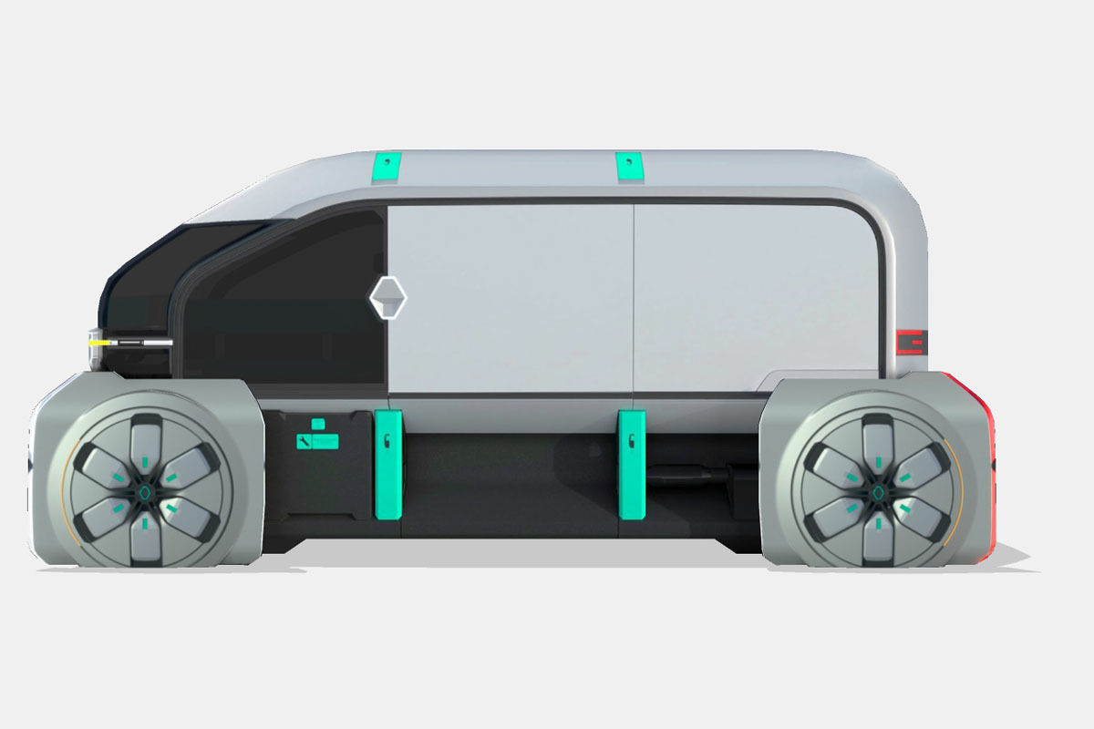 Renault EZ-PRO Concept Low-poly 3D model_6