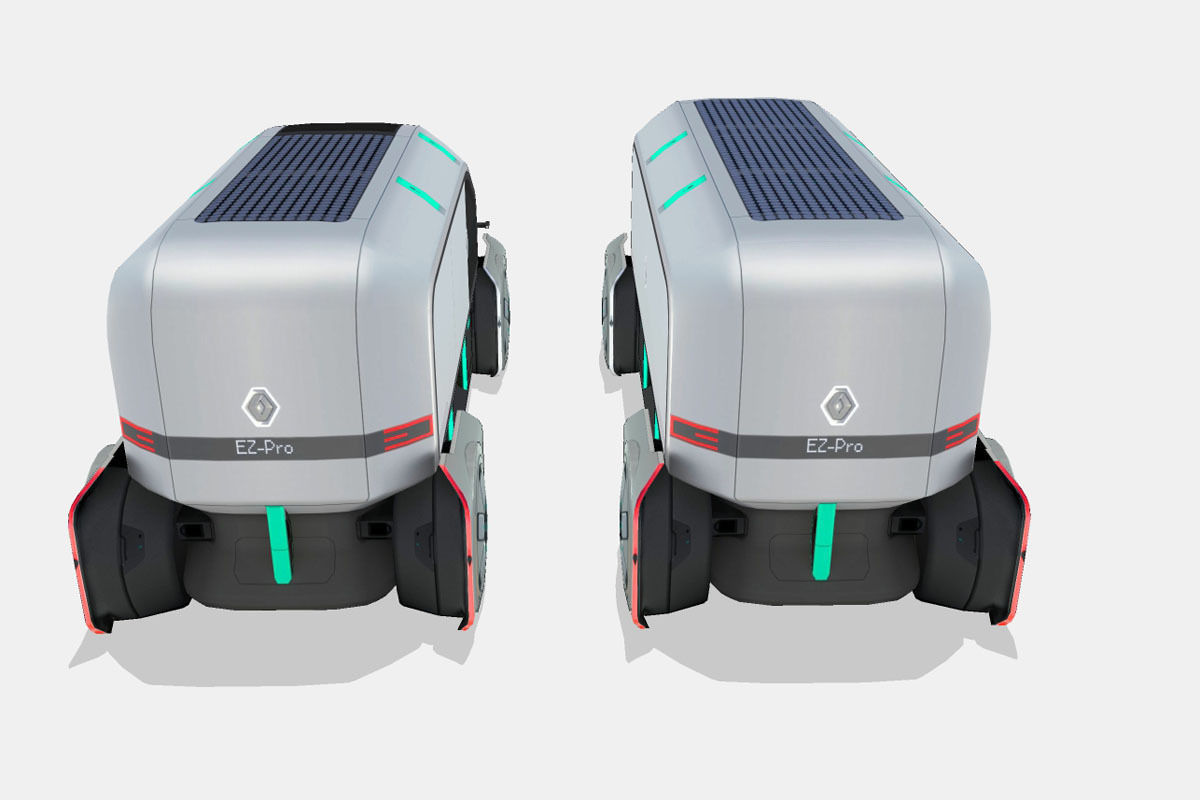Renault EZ-PRO Concept Low-poly 3D model_9