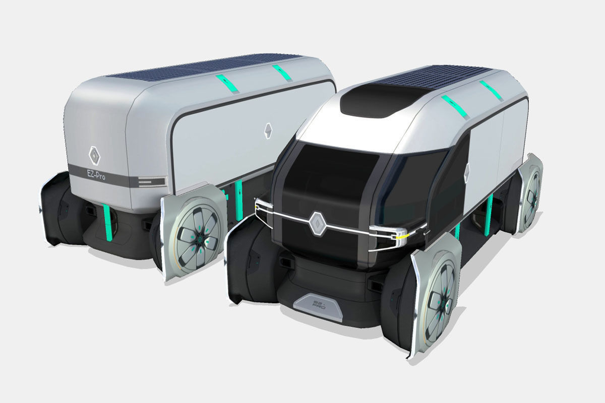 Renault EZ-PRO Concept Low-poly 3D model_5