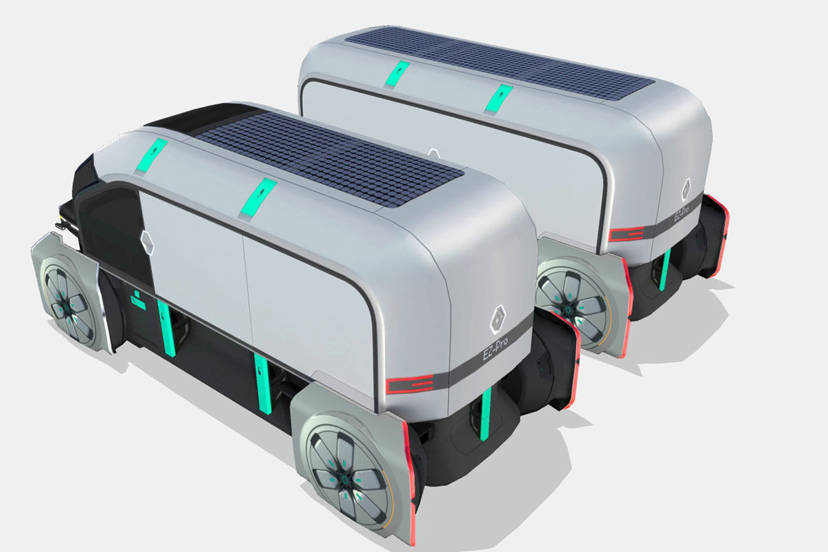 Renault EZ-PRO Concept Low-poly 3D model_7