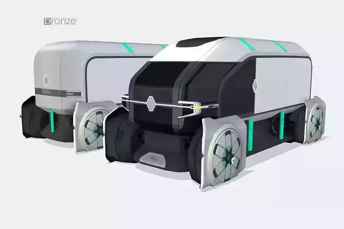 Renault EZ-PRO Concept Low-poly 3D model