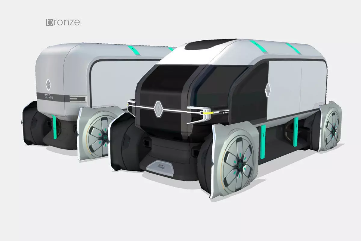 Renault EZ-PRO Concept Low-poly 3D model_0
