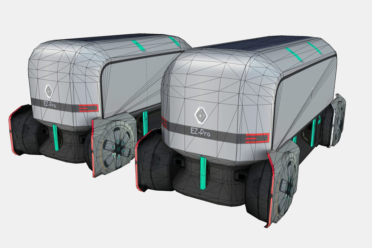 Renault EZ-PRO Concept Low-poly 3D model_17