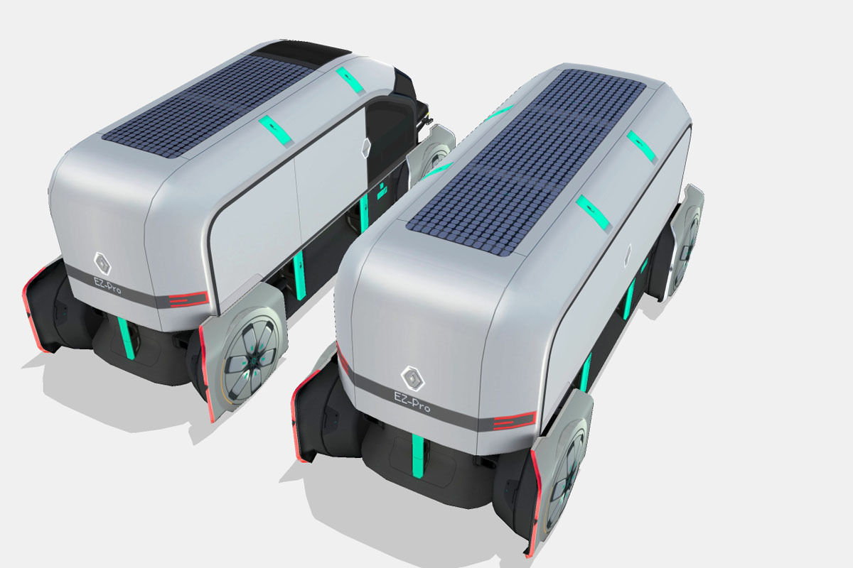 Renault EZ-PRO Concept Low-poly 3D model_10