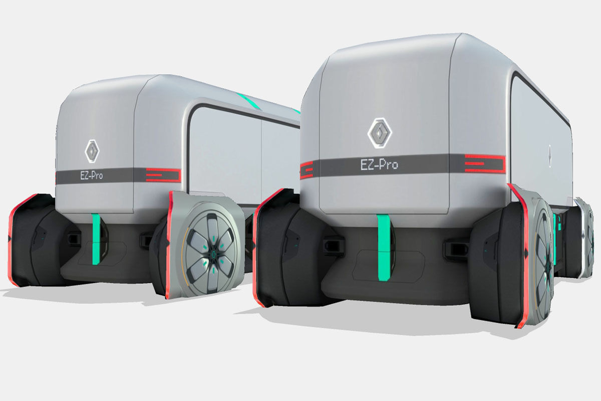 Renault EZ-PRO Concept Low-poly 3D model_11