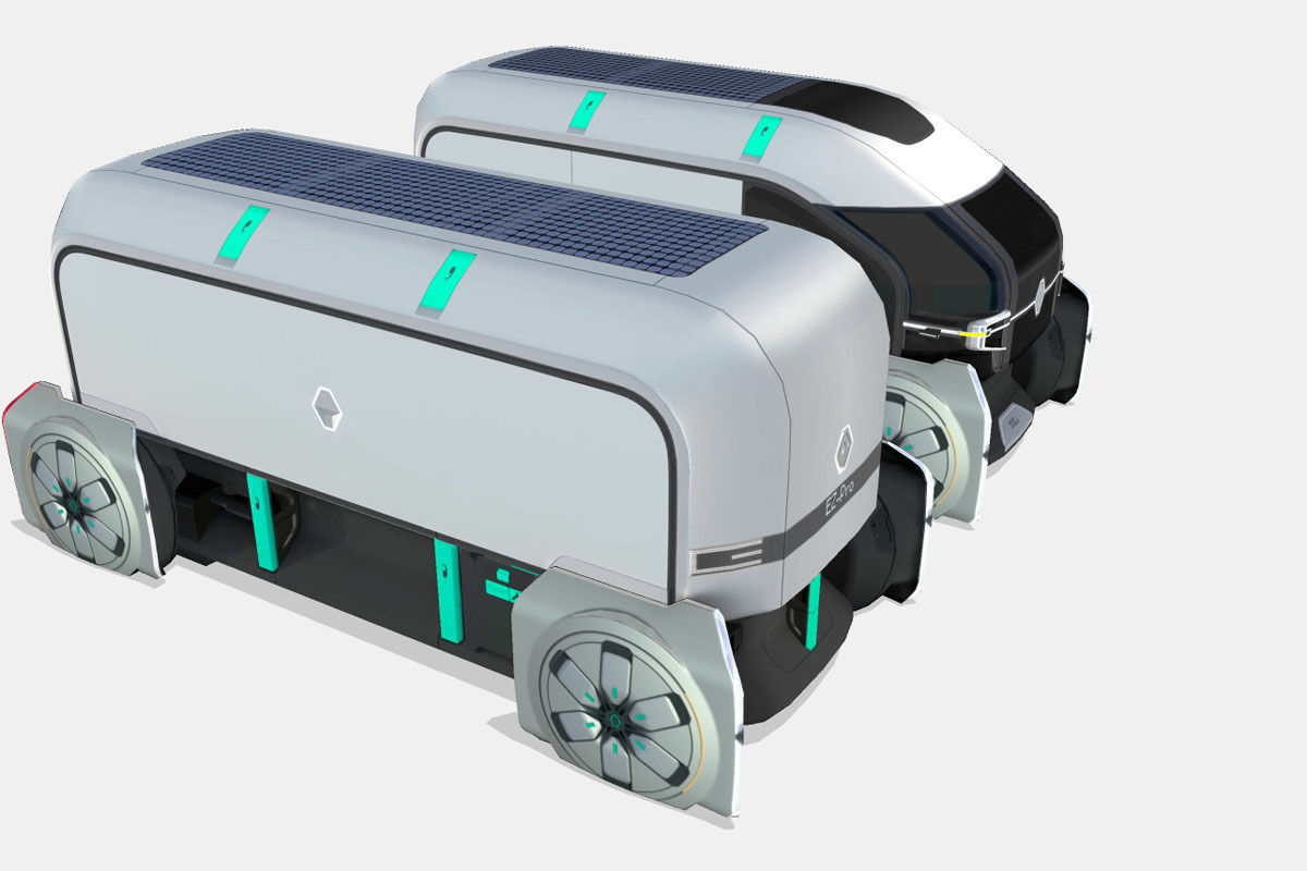 Renault EZ-PRO Concept Low-poly 3D model_14