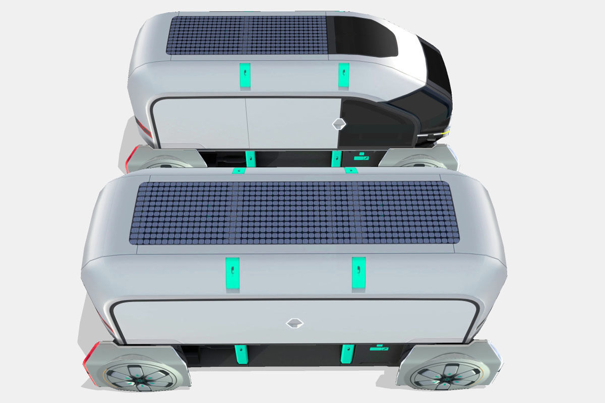 Renault EZ-PRO Concept Low-poly 3D model_13