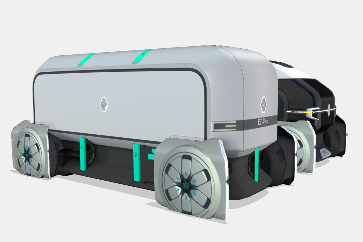 Renault EZ-PRO Concept Low-poly 3D model_15