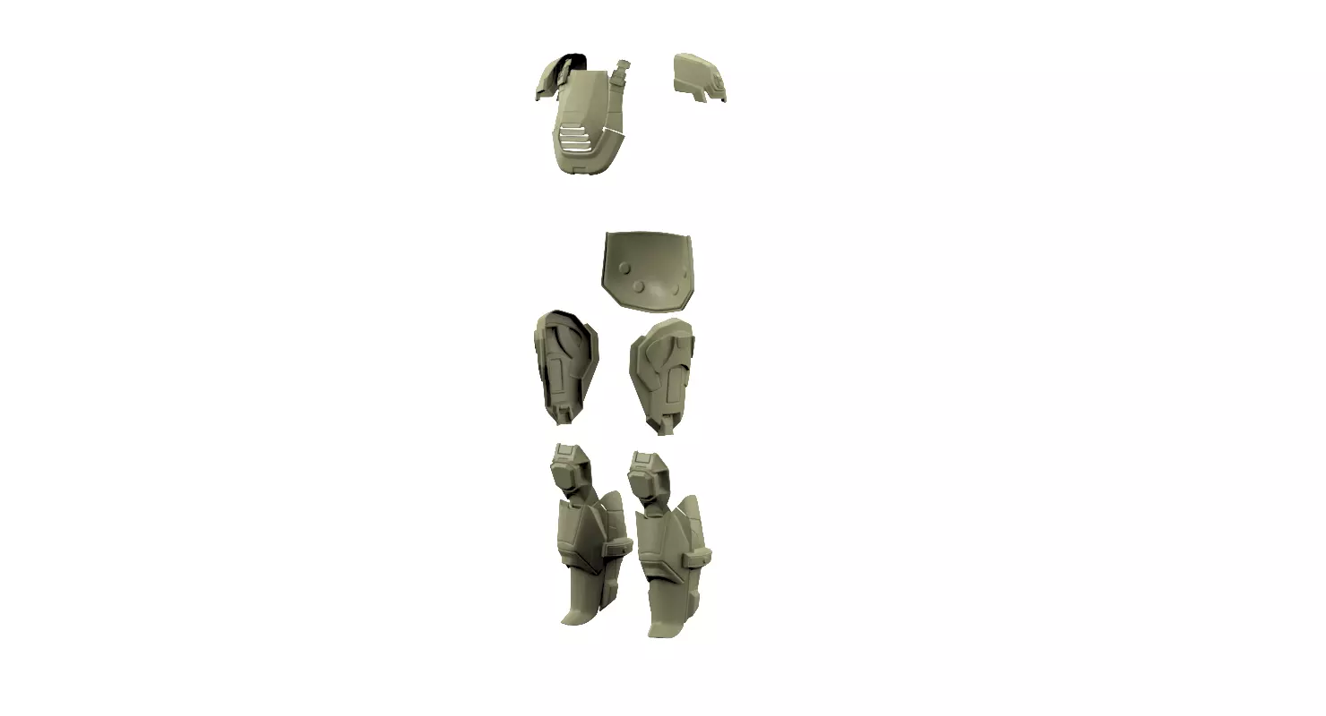 Halo 4 armor 3D print model_0