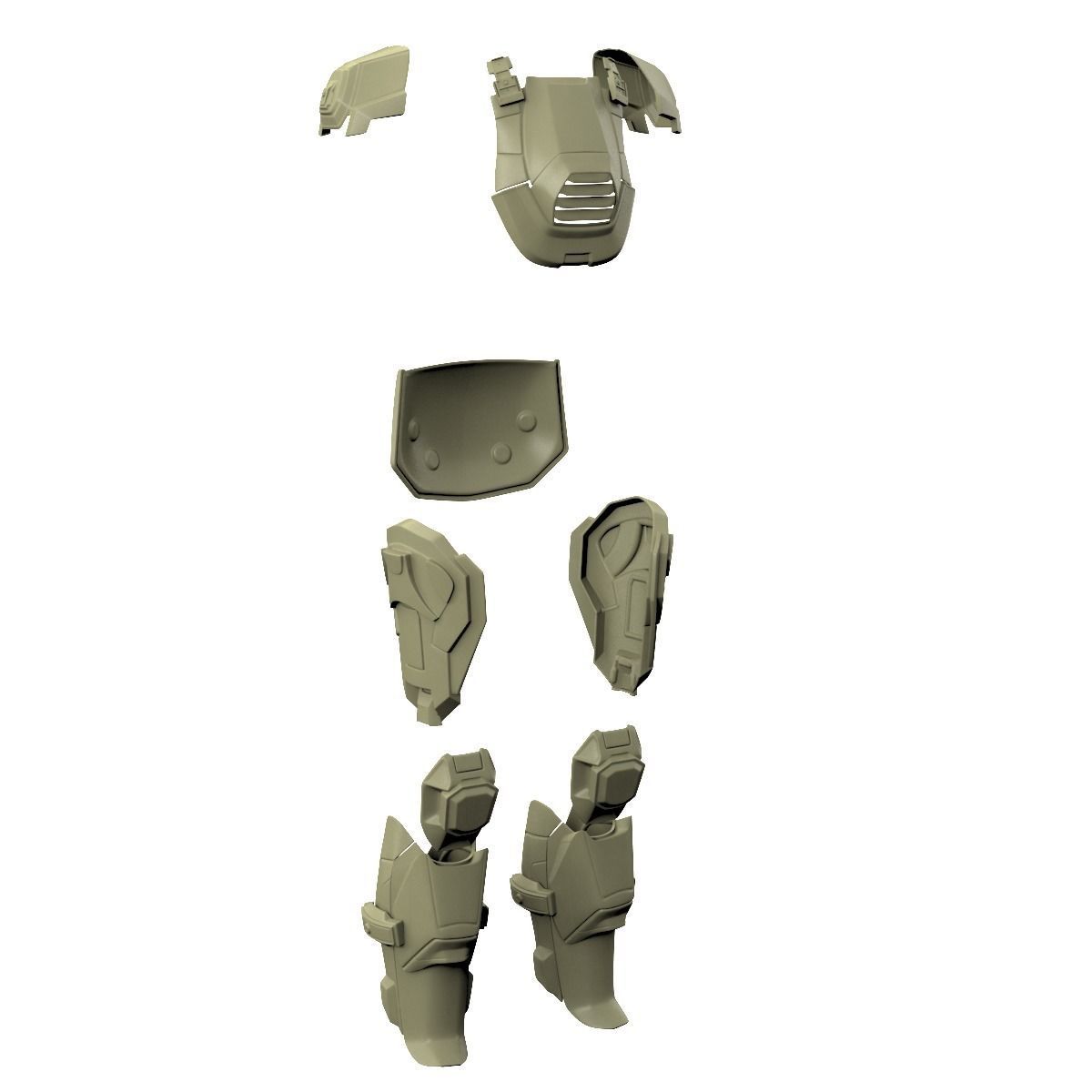 Halo 4 armor 3D print model_14