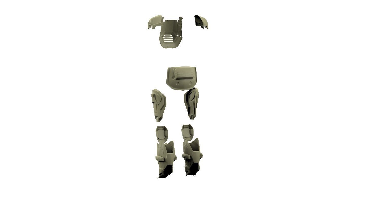 Halo 4 armor 3D print model_6