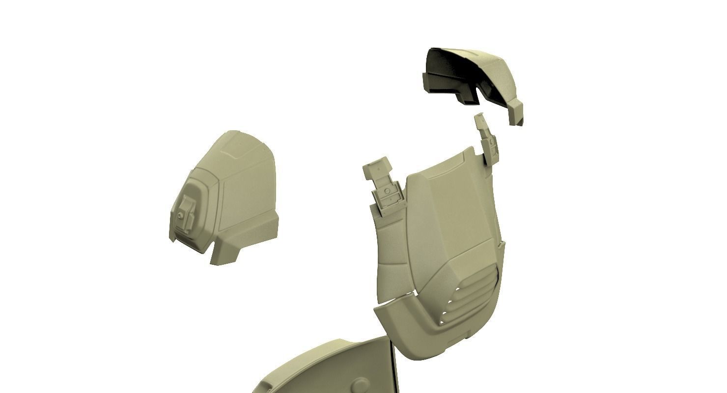 Halo 4 armor 3D print model_9