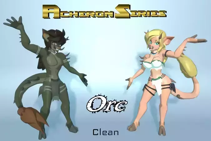 Acheron Orc Clean Low-poly 3D model
