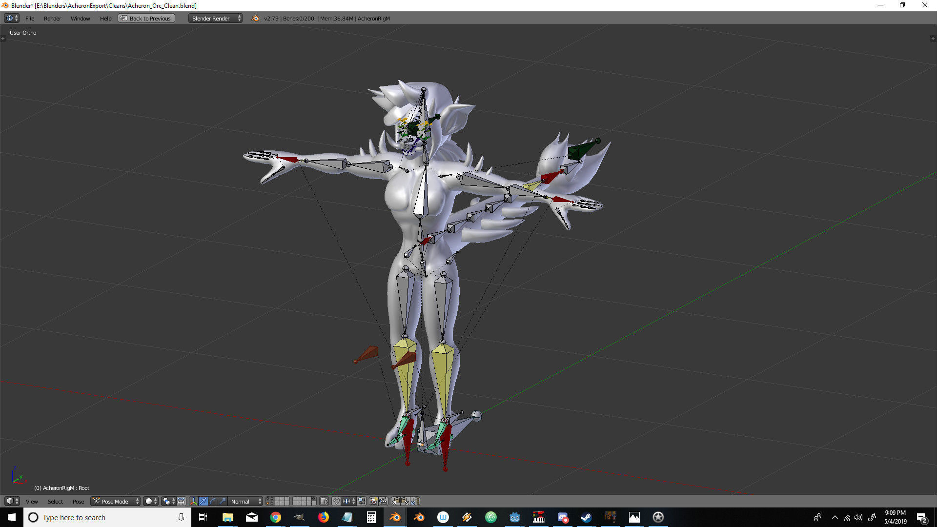 Acheron Orc Clean Low-poly 3D model_13