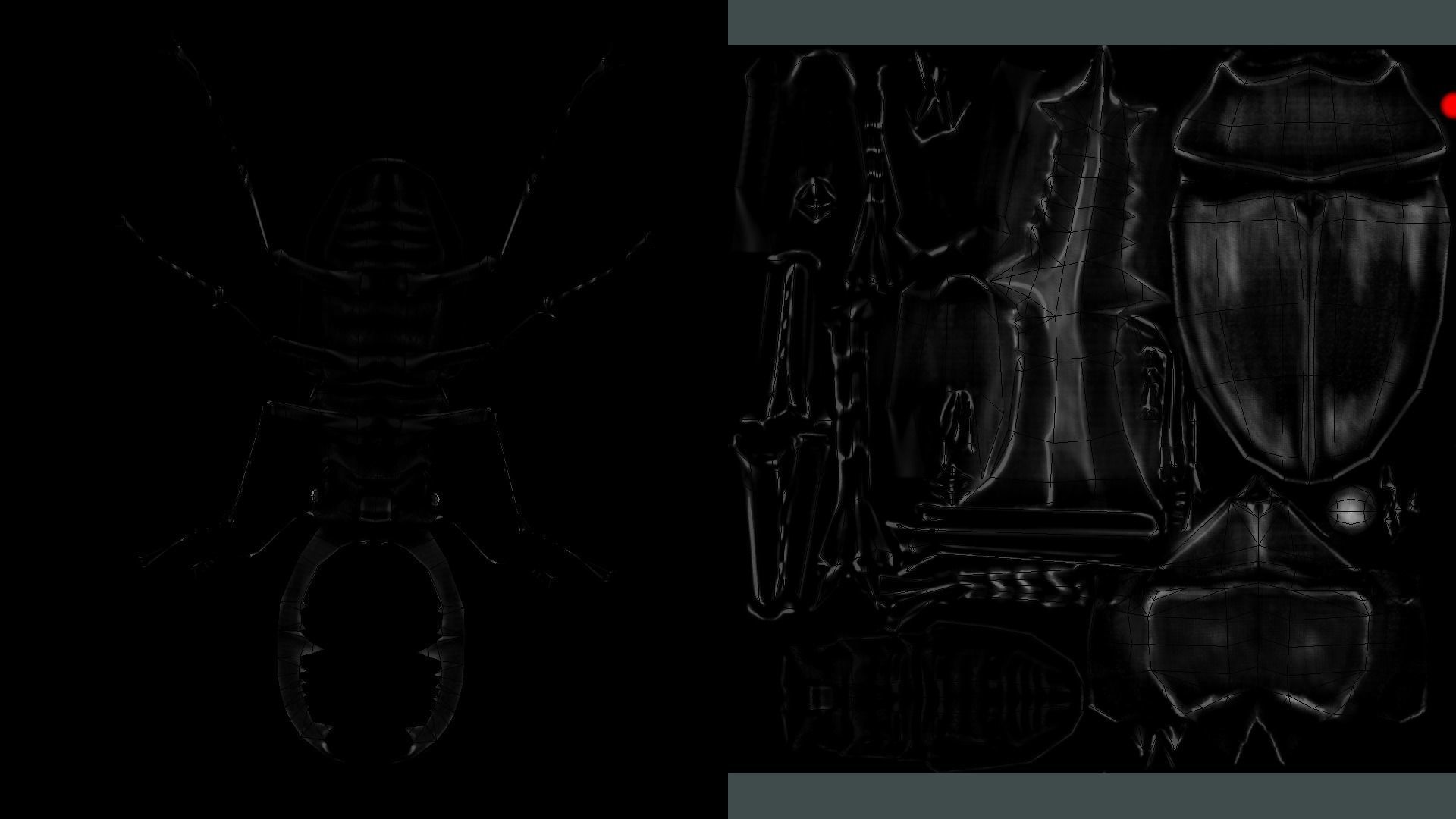 Stag Beetle Low-poly 3D model_6