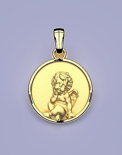 Medalla Angel  3D print model