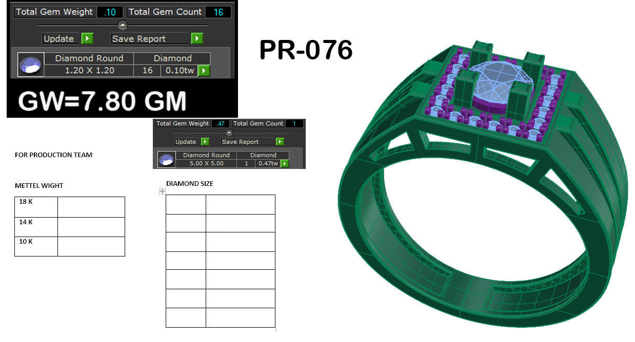 Women ring 3dm render detail 3D print model 3D print model_6