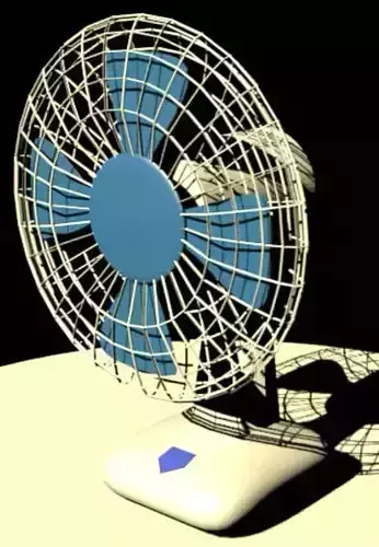 Fan 3D model Low-poly 3D model