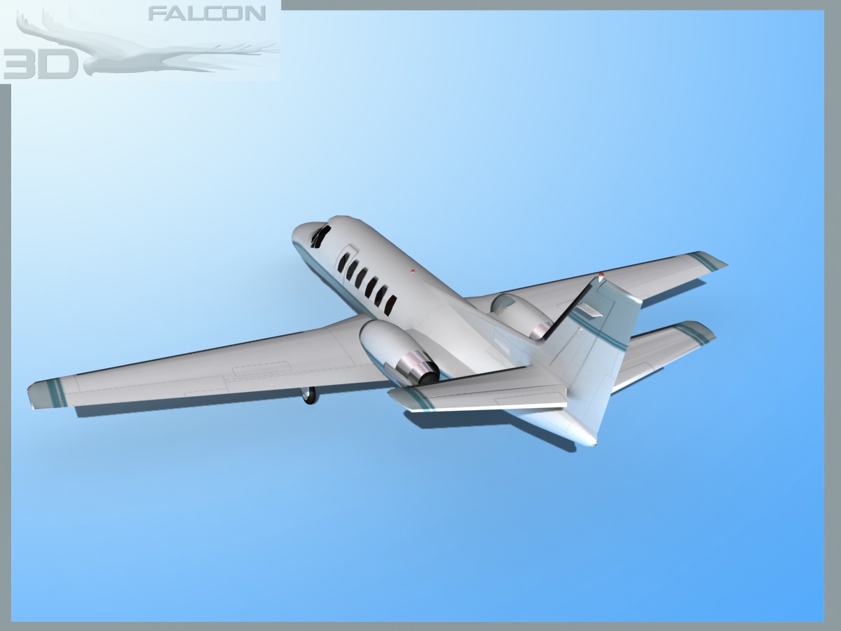 Falcon3D Citation V 560 F01 3D model_7