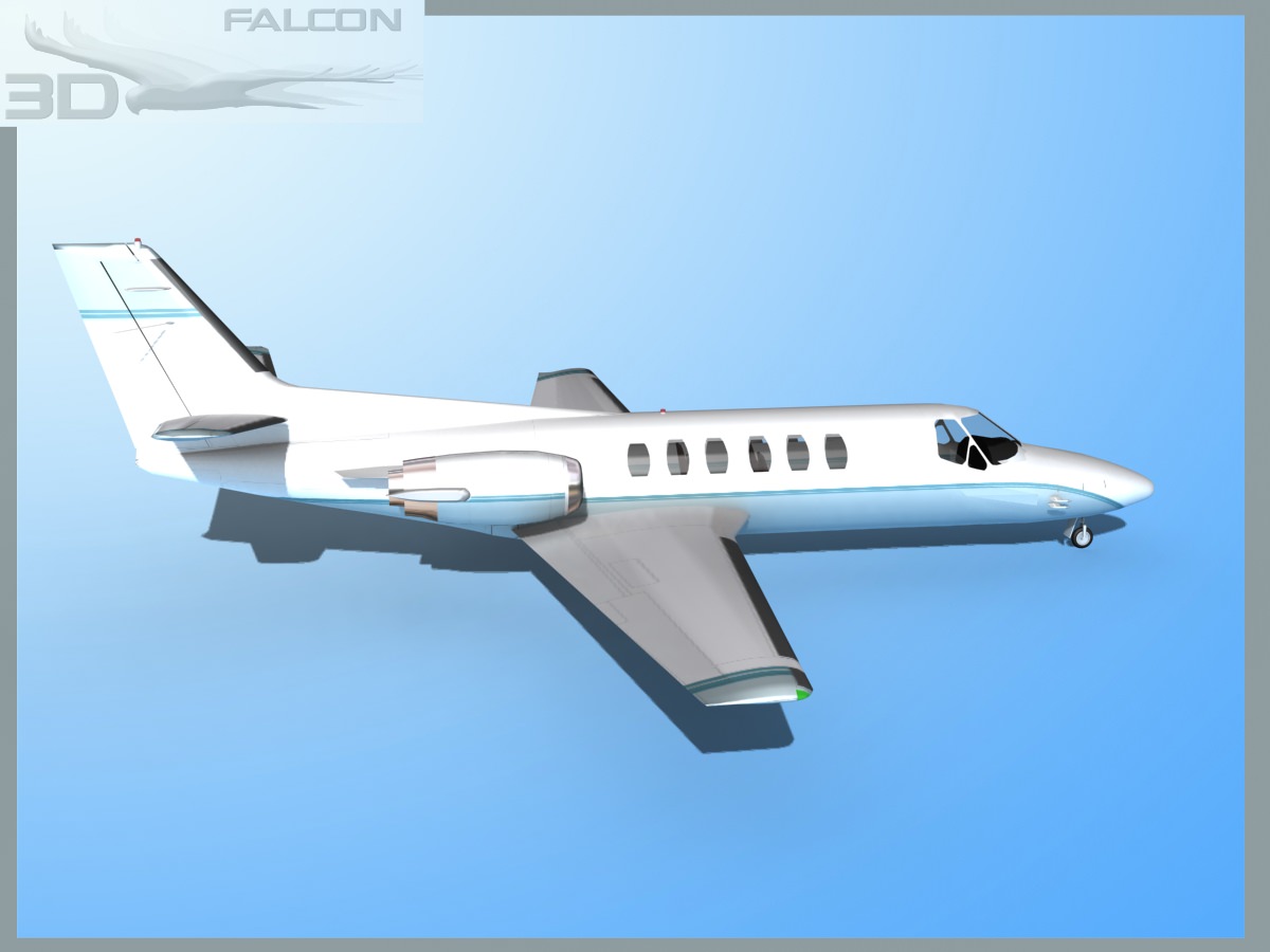 Falcon3D Citation V 560 F01 3D model_4