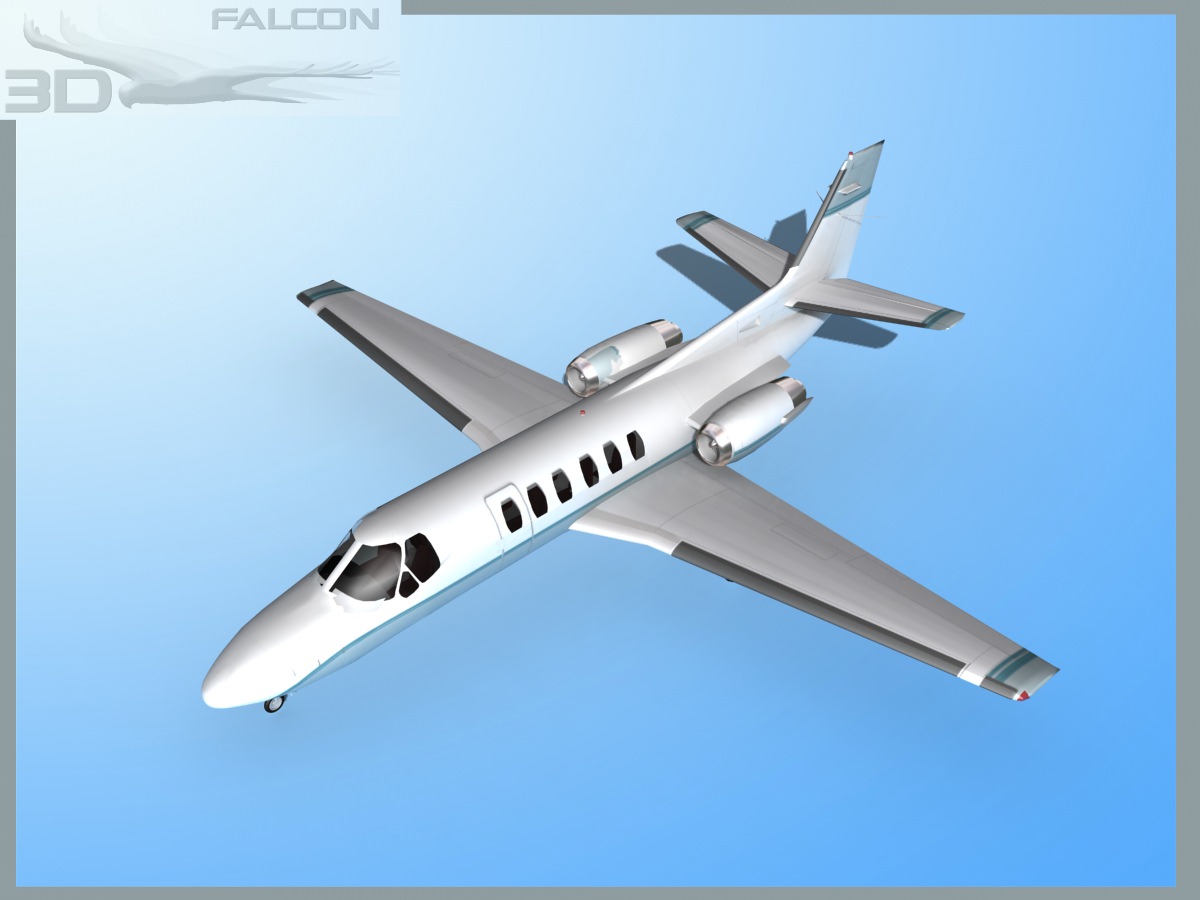 Falcon3D Citation V 560 F01 3D model_10