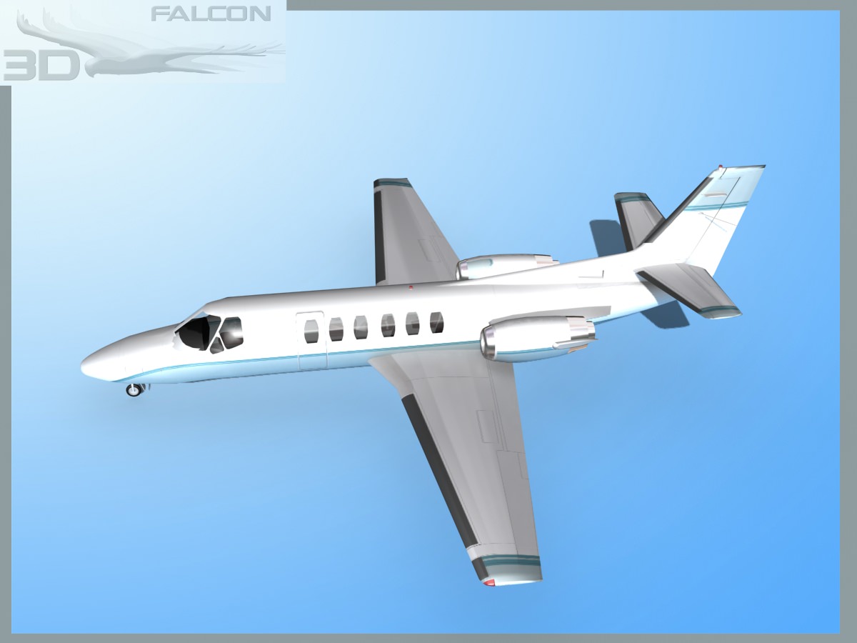 Falcon3D Citation V 560 F01 3D model_9