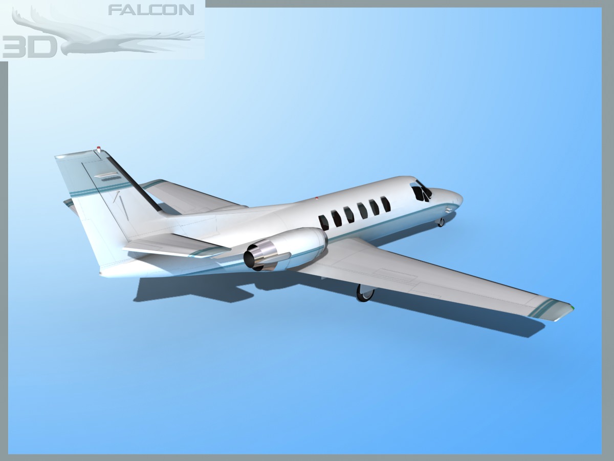 Falcon3D Citation V 560 F01 3D model_5