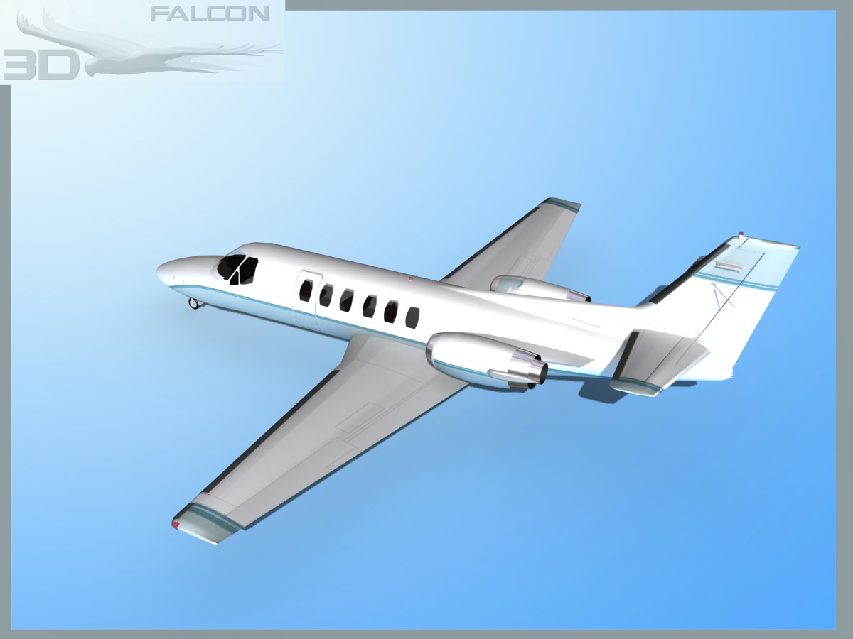 Falcon3D Citation V 560 F01 3D model_8