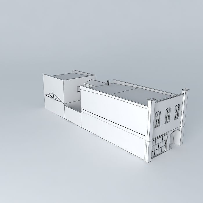 Row House 2 Free 3D model_3