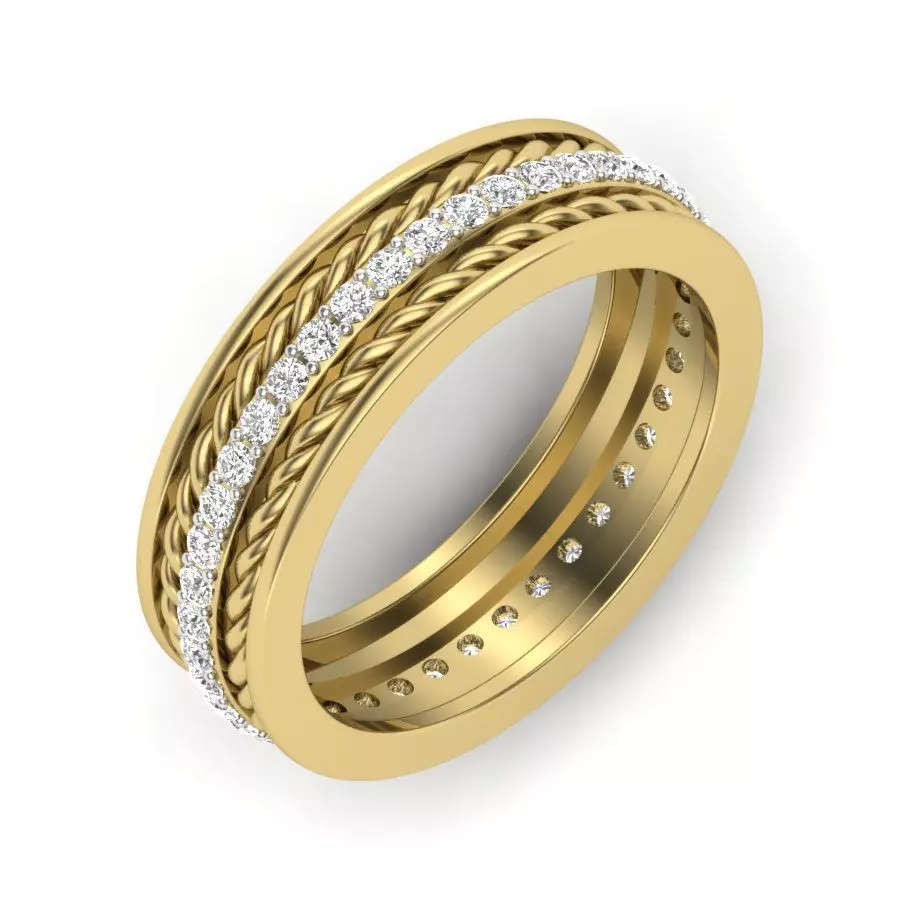 Women ring 3dm render detail 3D print model 3D print model_0