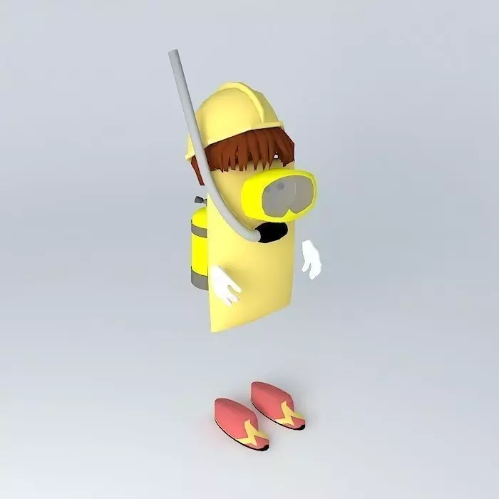 PILLOW FLUFF W/ NEW FEET 3D model