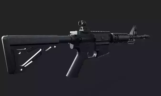 M4A1 - Game Ready mesh with 2K textures Low-poly 3D model