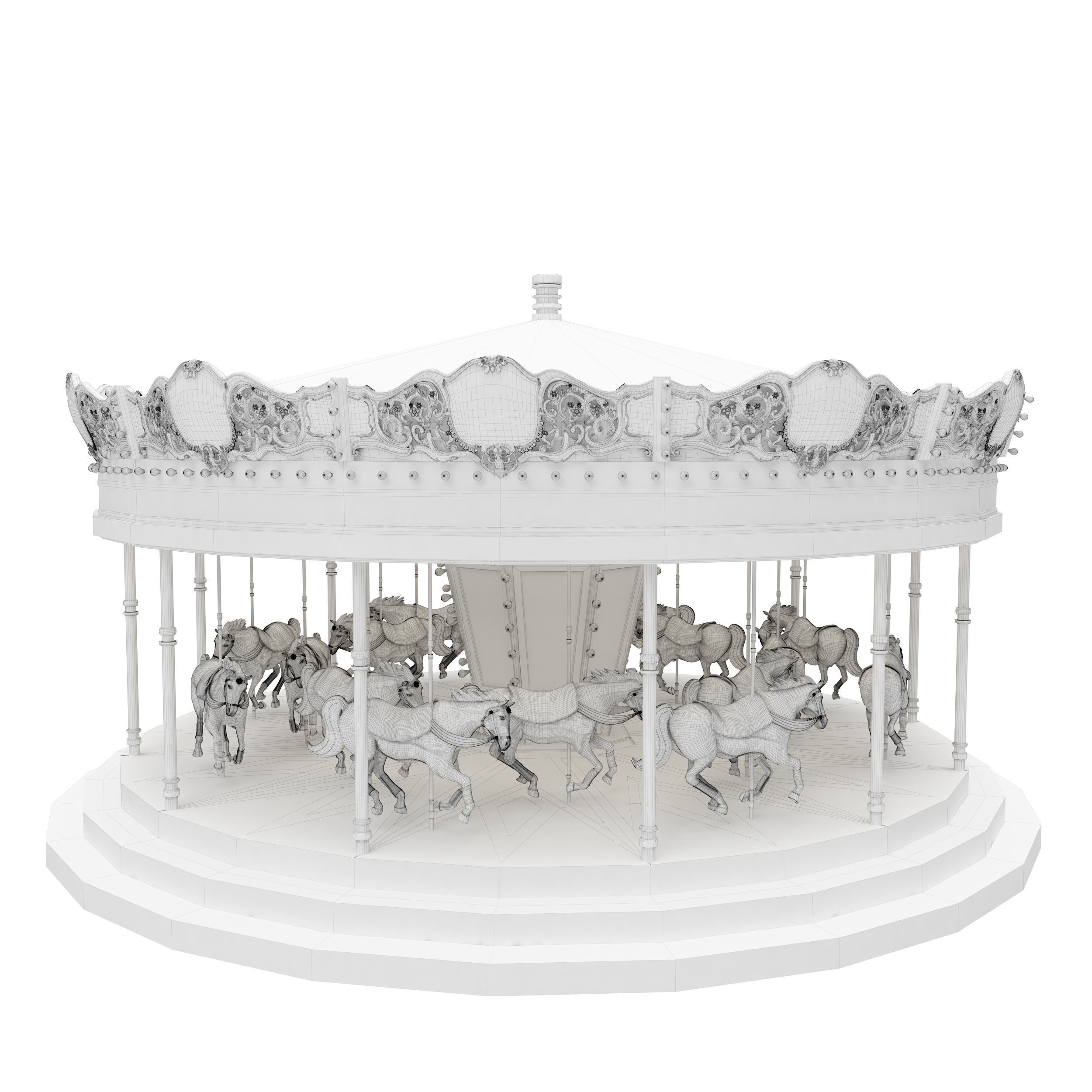 Carousel 3D print model_19
