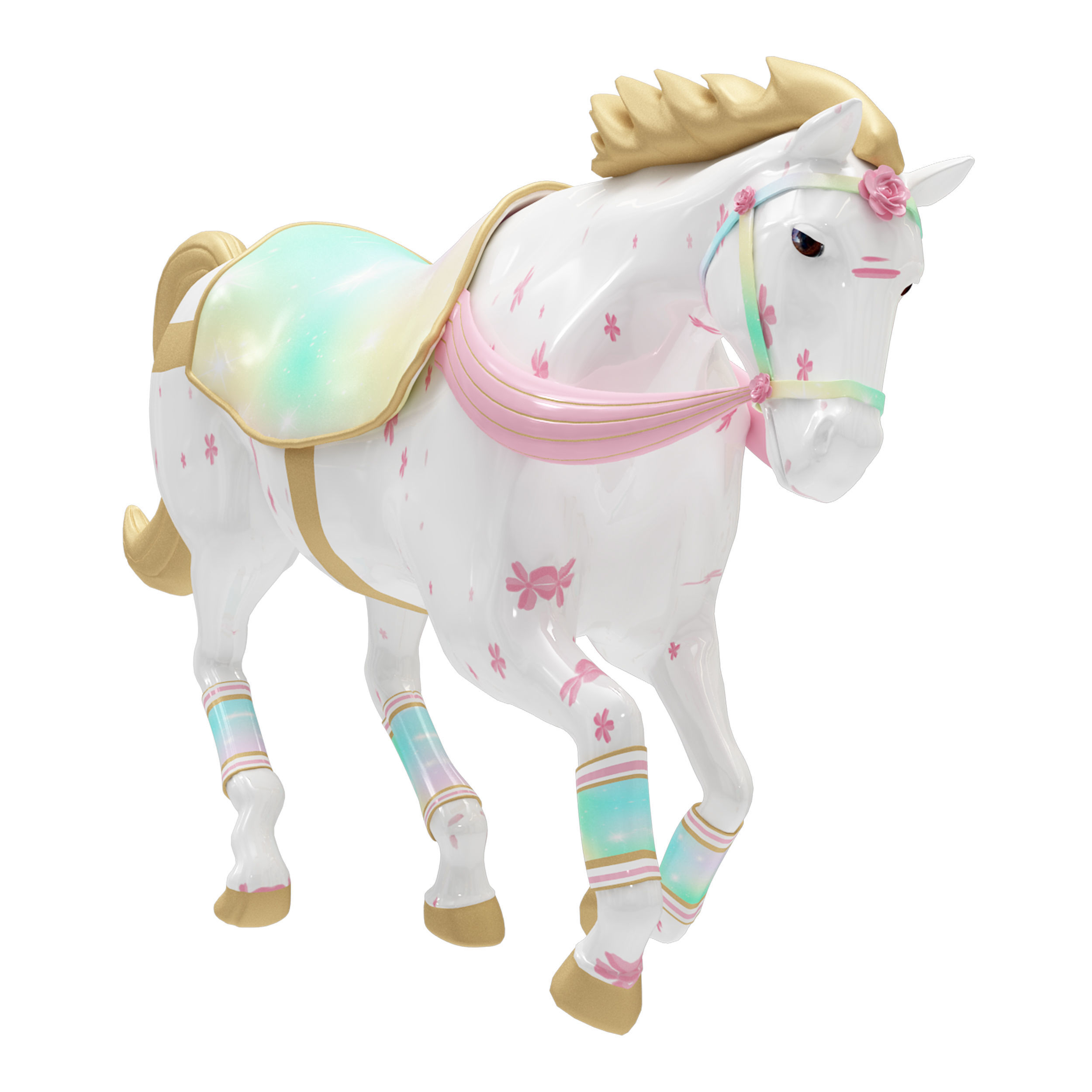 Carousel 3D print model_5