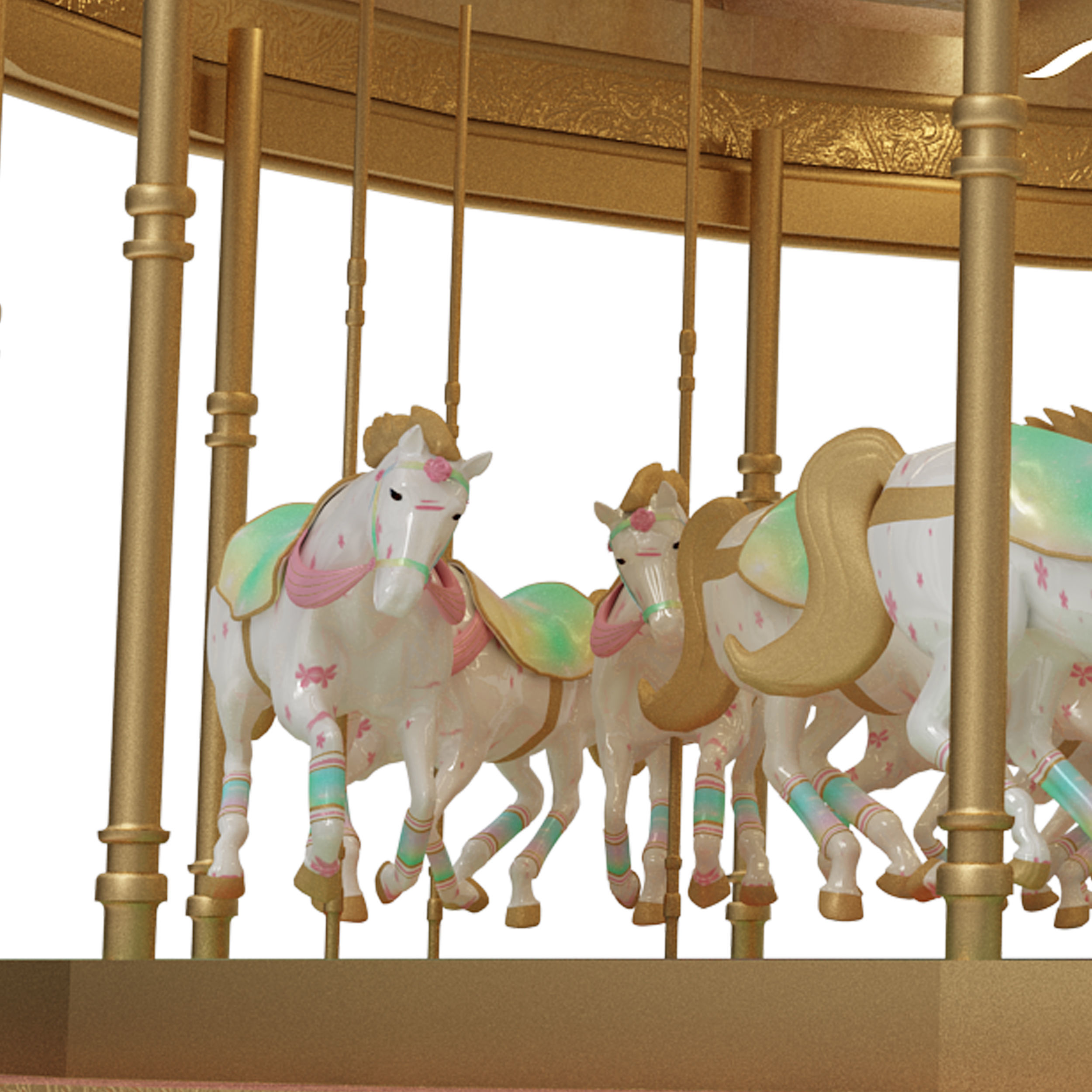 Carousel 3D print model_9