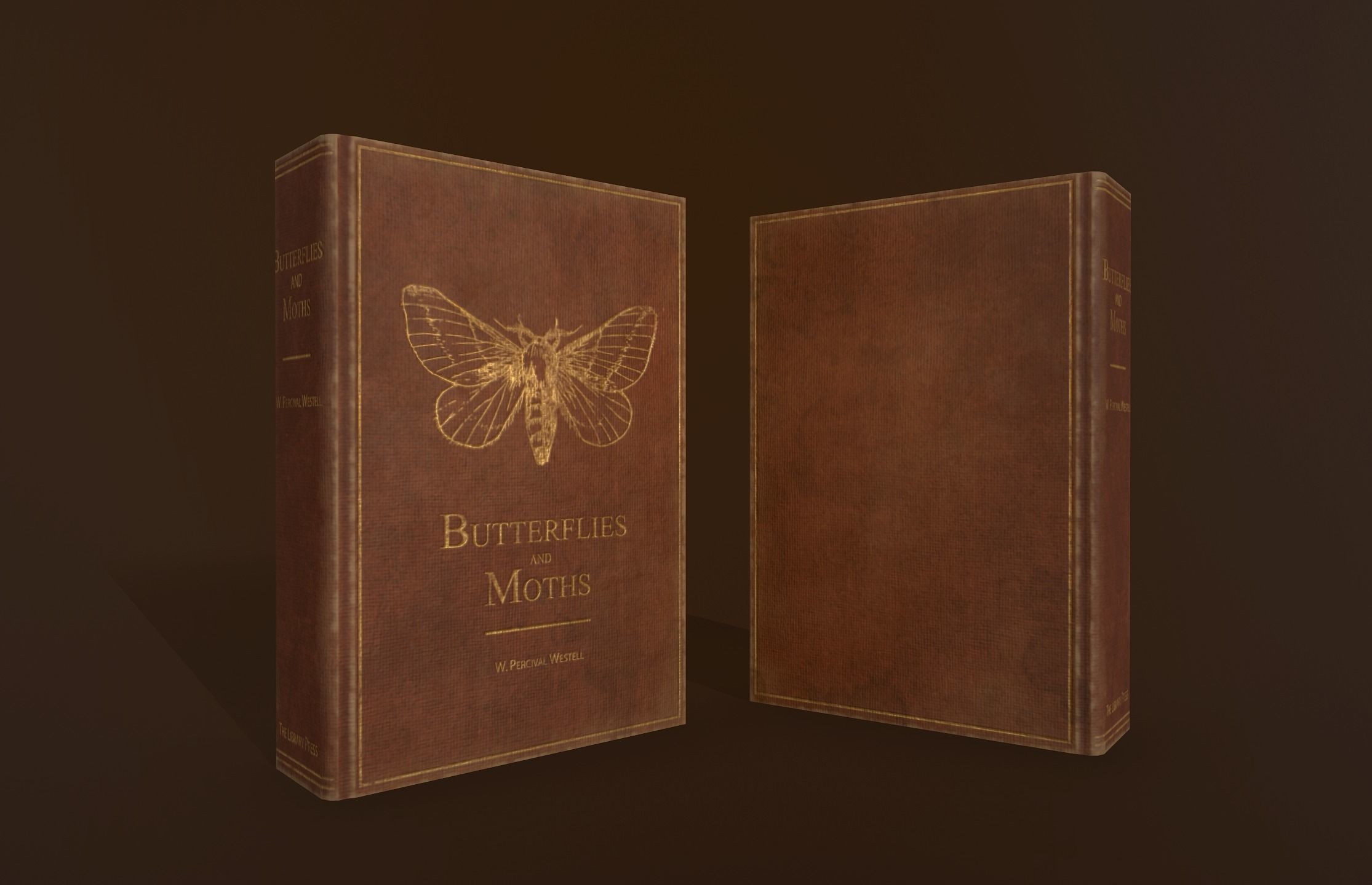 Old Books set - PBR Game Ready Low-poly 3D model_9