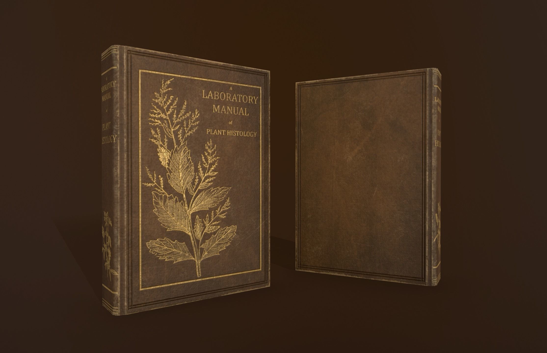 Old Books set - PBR Game Ready Low-poly 3D model_7