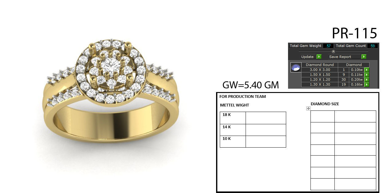 Women ring 3dm render detail 3D print model 3D print model_5