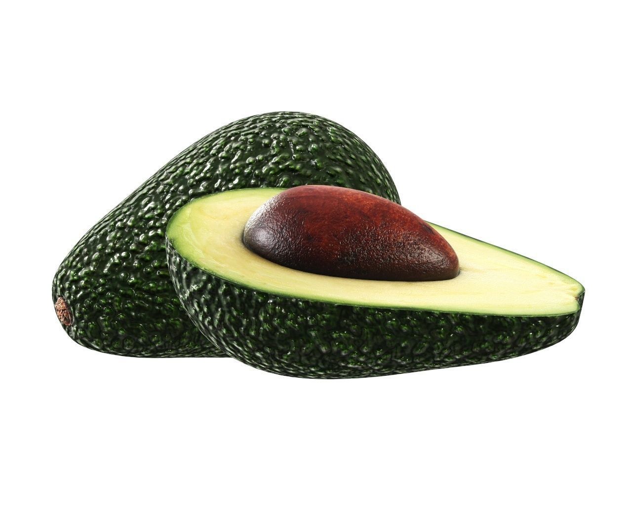 Avocado two avocados Free 3D model_4