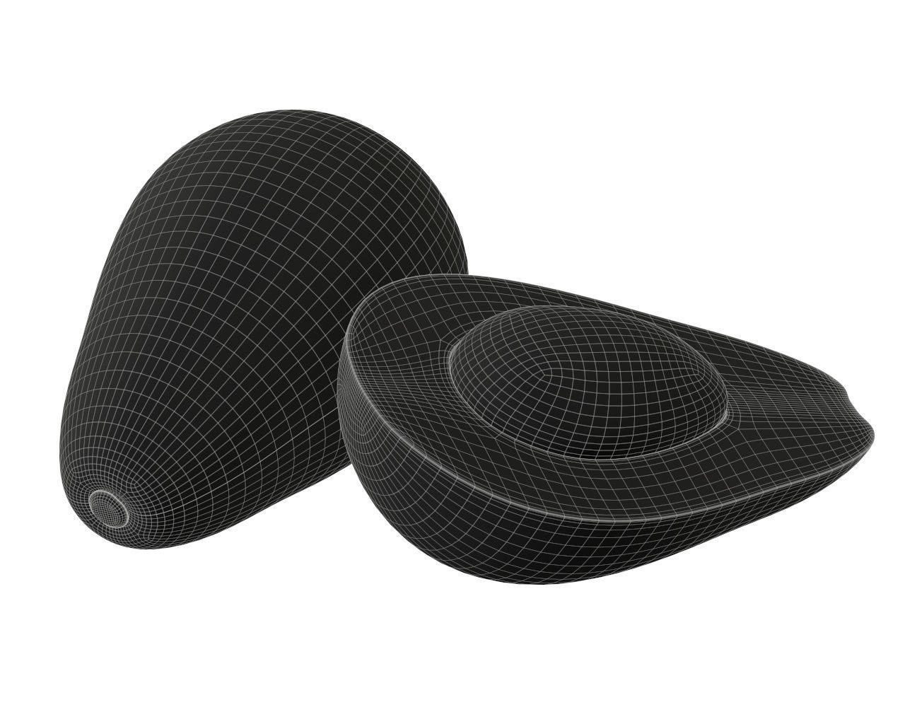 Avocado two avocados Free 3D model_5
