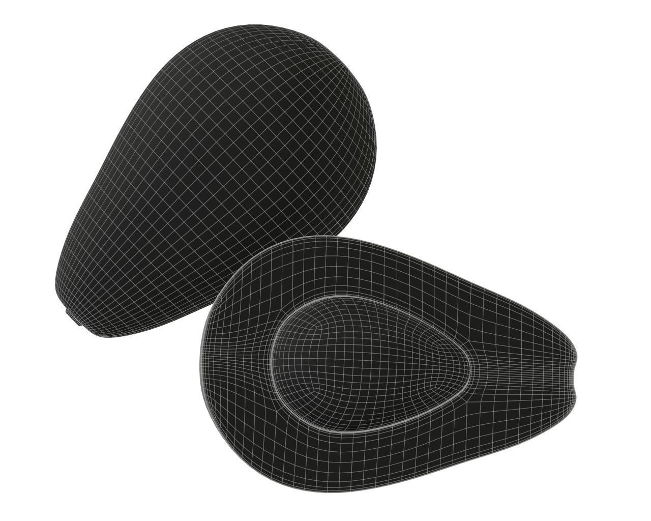 Avocado two avocados Free 3D model_6