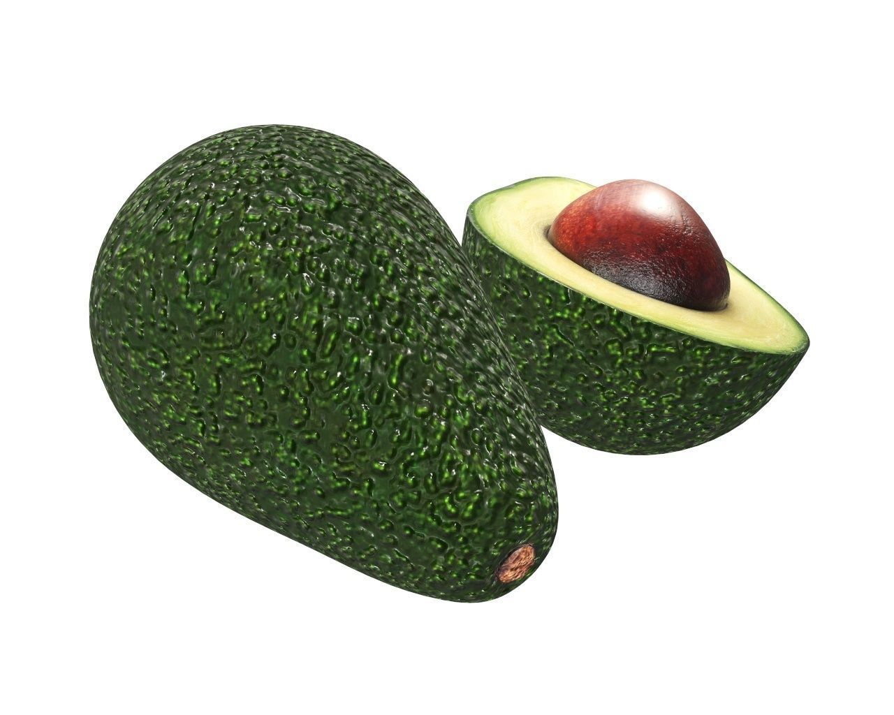Avocado two avocados Free 3D model_3