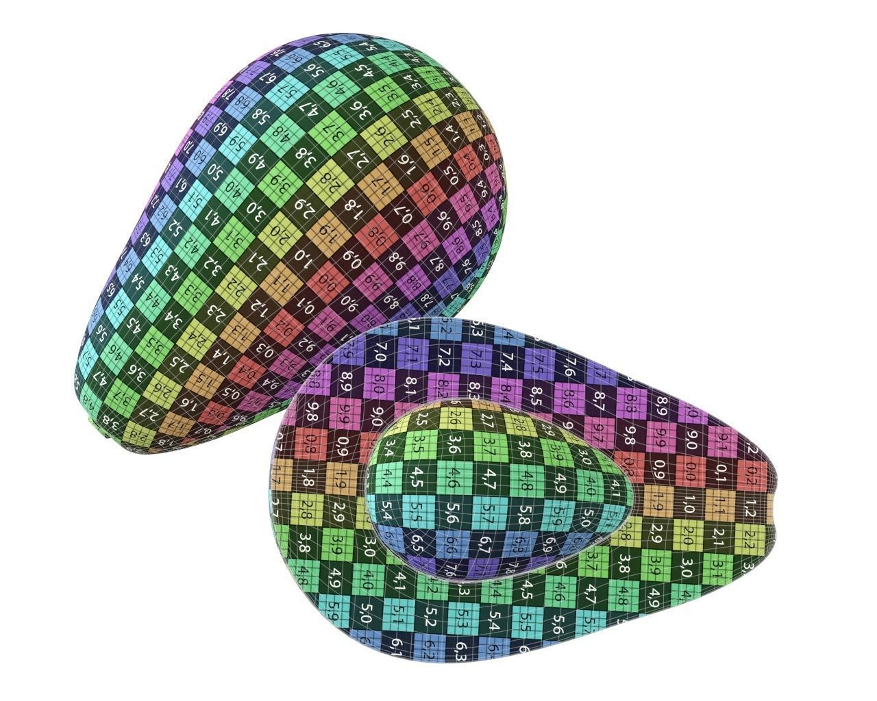 Avocado two avocados Free 3D model_7