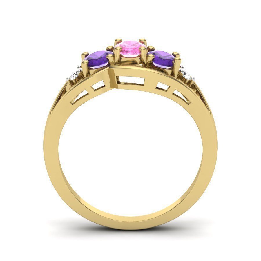 Women ring 3dm render detail 3D print model 3D print model_2