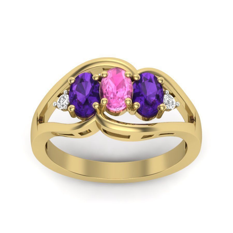 Women ring 3dm render detail 3D print model 3D print model_1