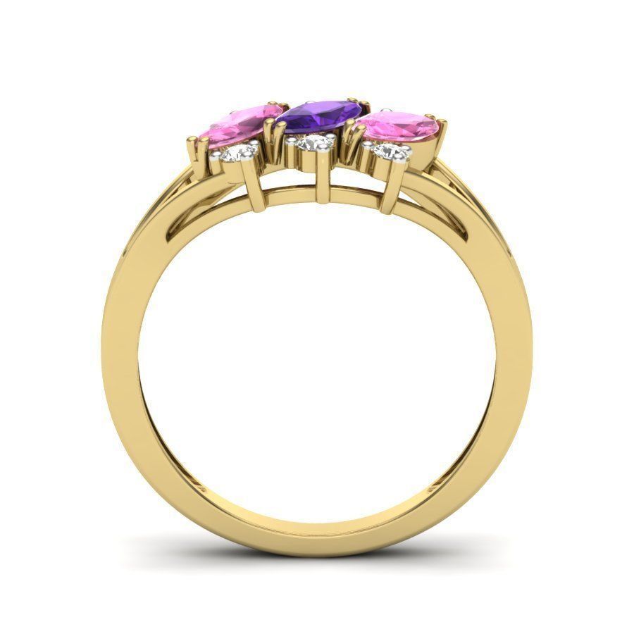 Women ring 3dm render detail 3D print model 3D print model_2